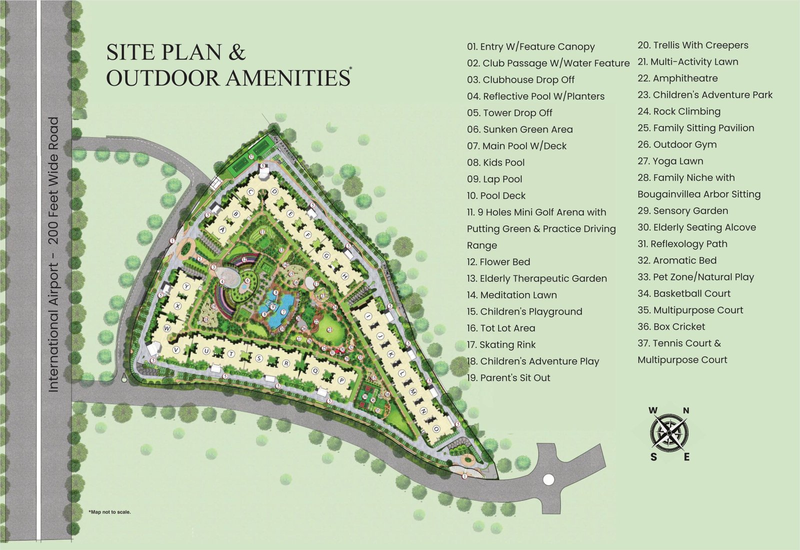 Falcon View master site plan from brochure