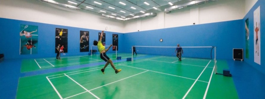 Badminton courts